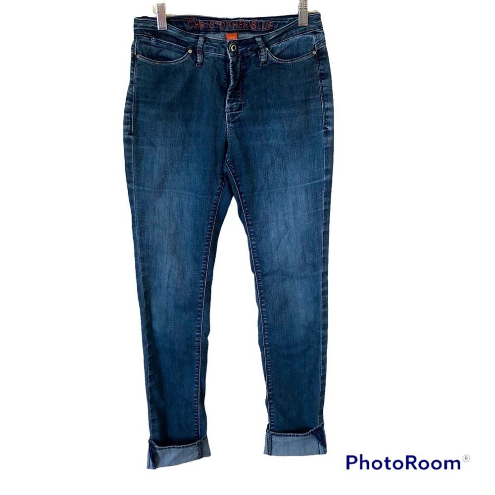 Christopher Blue Skinny Jeans Women’s Size 2 Medium Wash Stretch Comfortable